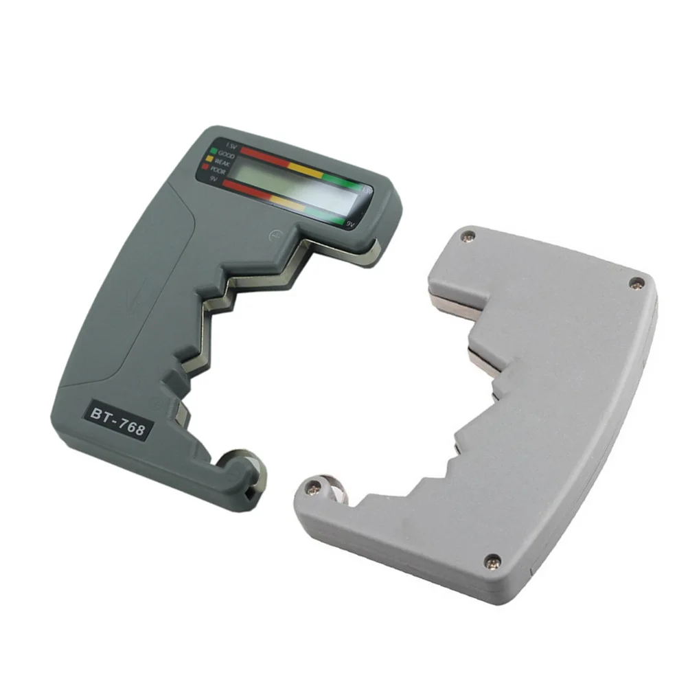 

Compact Tester Dial Style for Aa Aaa 9V 1.5V Button Cell Efficient Power Level Check No External Power Needed Grey