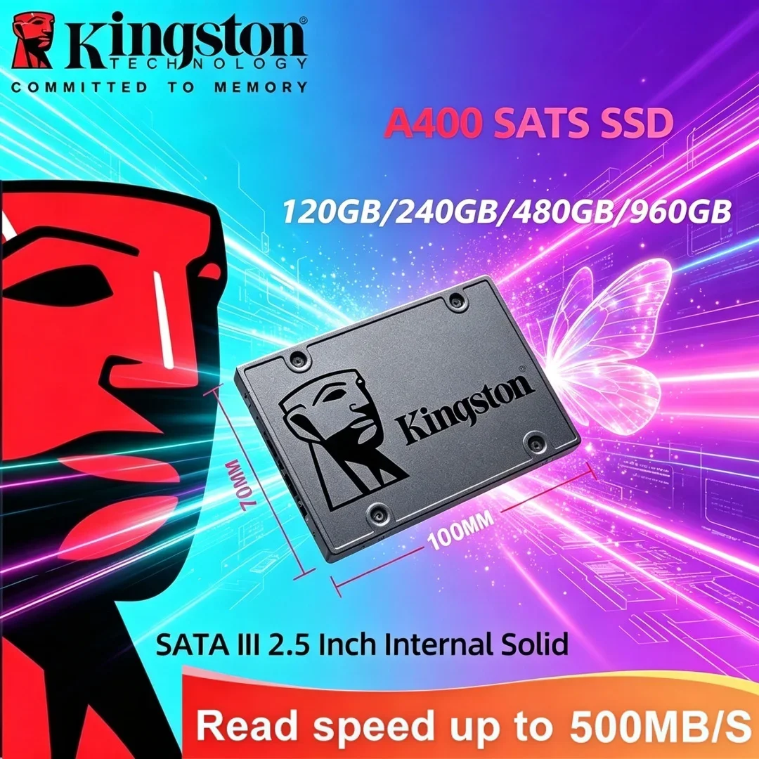 Kingston SSD 960GB 480GB 240GB 120GB Internal Solid State Drive A400 2.5 Inch SSDs SATA III HDD Hard Disk for Laptop Desktop PC