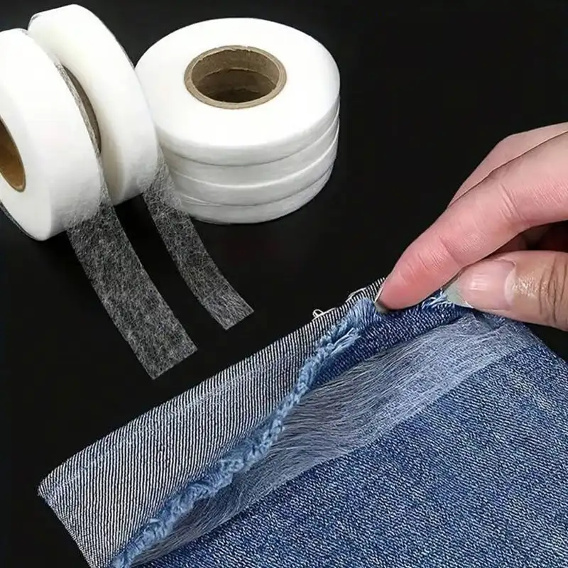 Double-sided Non-woven Interlining Adhesive Tape Iron On Hem Tape Edge Shorten Repair Pants For Hats Clothes DIY Sewing Crafts