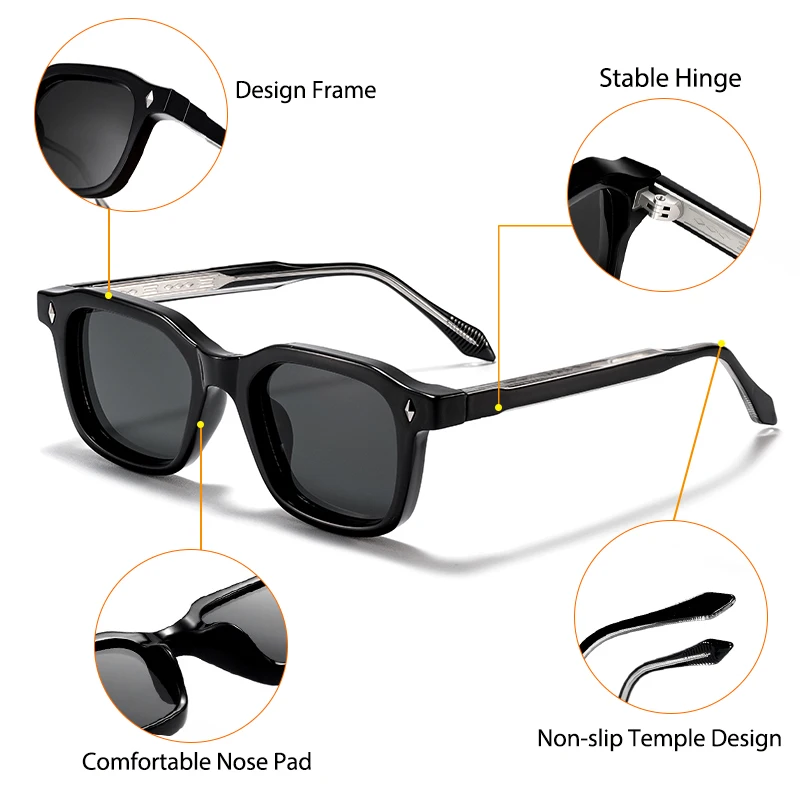 CATERSIDE, gafas de sol simples a la moda para hombre, gafas de sol de diseño de marca de alta calidad para mujer, gafas de sol para fiesta al aire libre, vacaciones, viajes