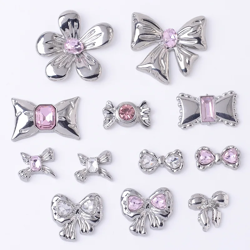 Niche design sense versatile bag accessories directly from the manufacturer sweet cold love bow alloy accessories jewelry