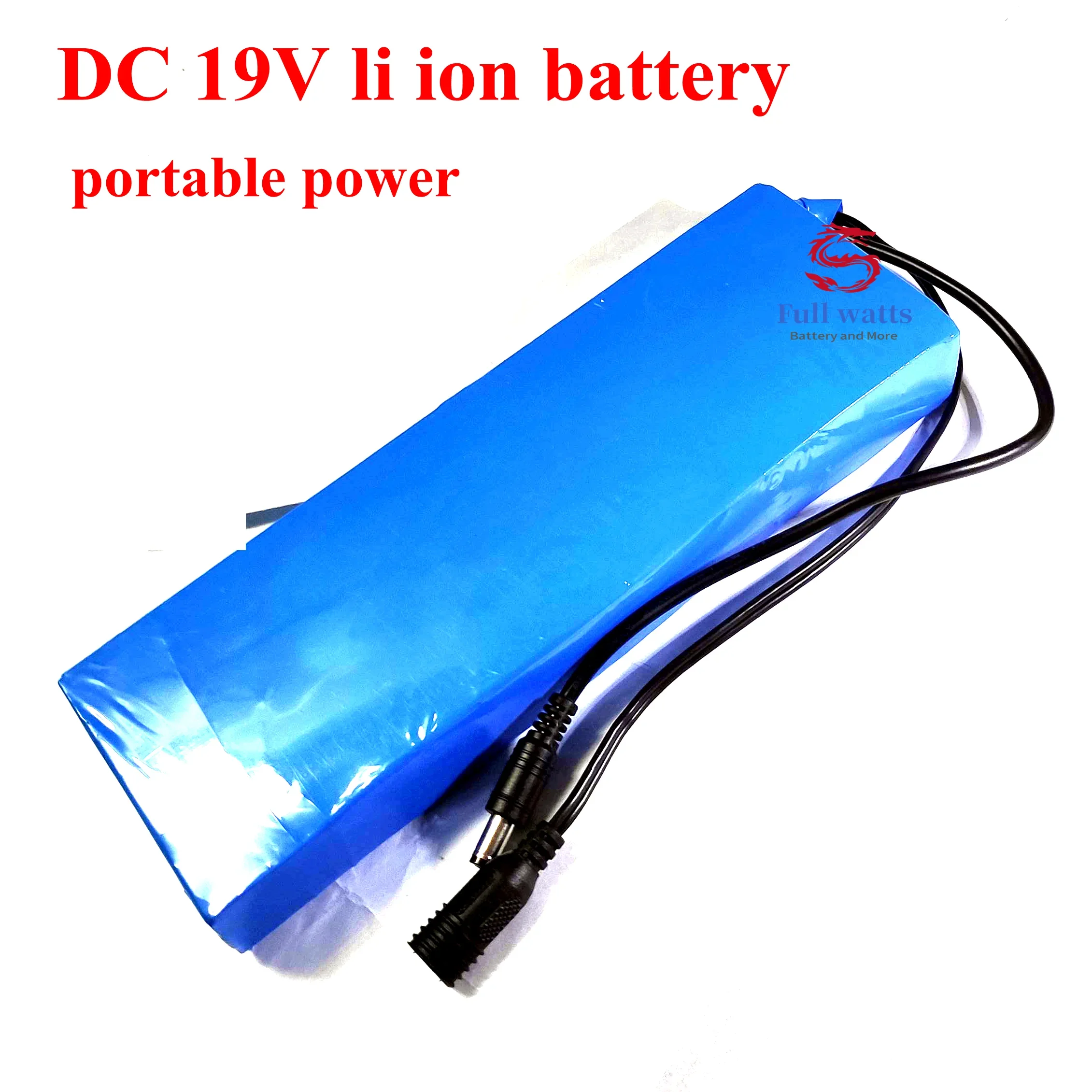 Power Bank 18.5V 19V 15Ah 20Ah 20V 10AH 4.74A 4.5A LiPO DC plug BMS for notebooks tablets PC Batteries + 3A charger