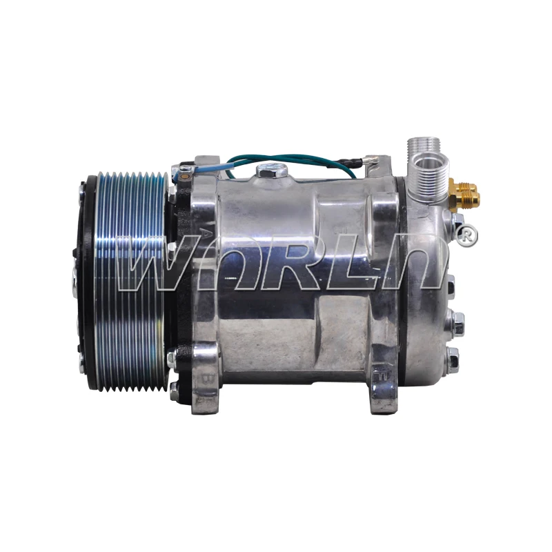 5H14 10PK Ac Aircon Compressor Spare Parts For Universal Truck 24V Air Conditioning System Fitting WXUN003