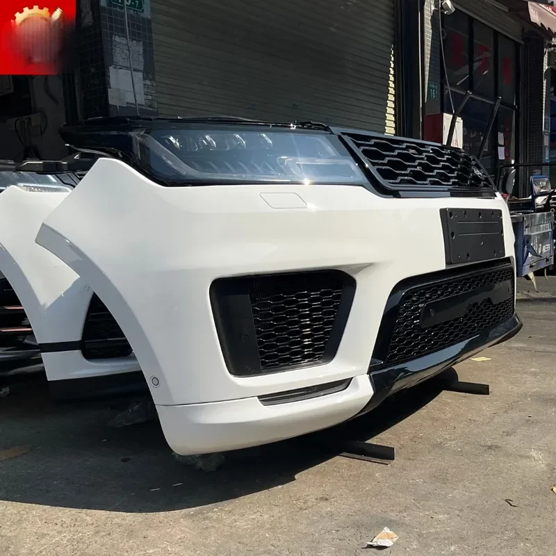 Complete Front Bumper with Radiator and Headlights for Range Rover Sport L494 2018-2022 Auto Body Parts Replacement Kit 4
