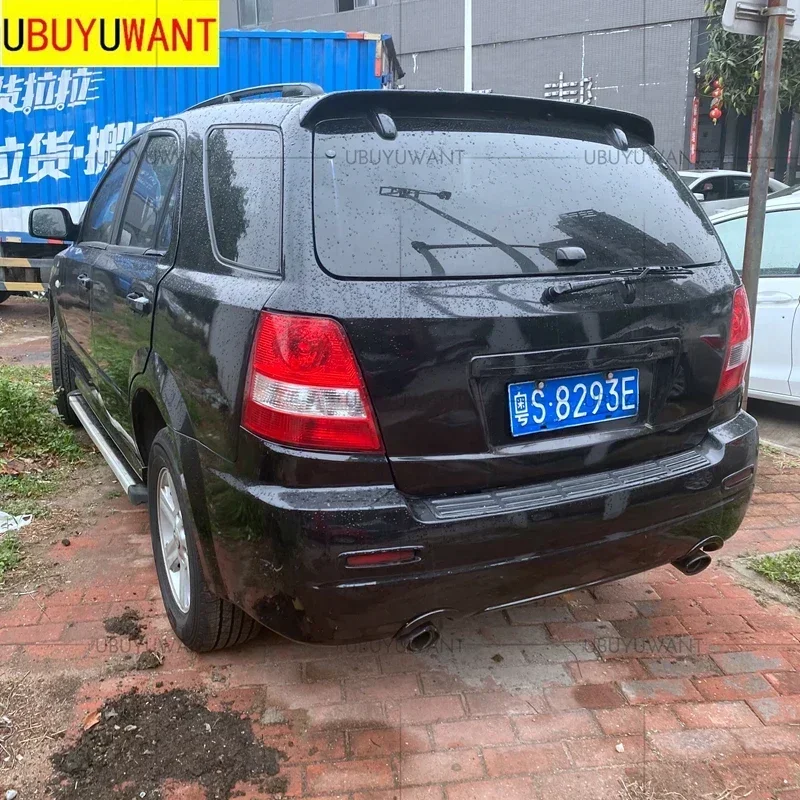 For Kia Sorento 2001 2002 2003 2004 2005 2006 Glossy Black Rear Trunk Lid Car Roof Spoiler Wings Car Tuning Accessories Part