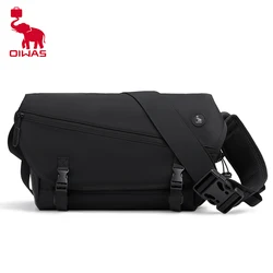 OIWAS-bandolera de lona para hombre, bolso cruzado de viaje y ocio, mochila escolar