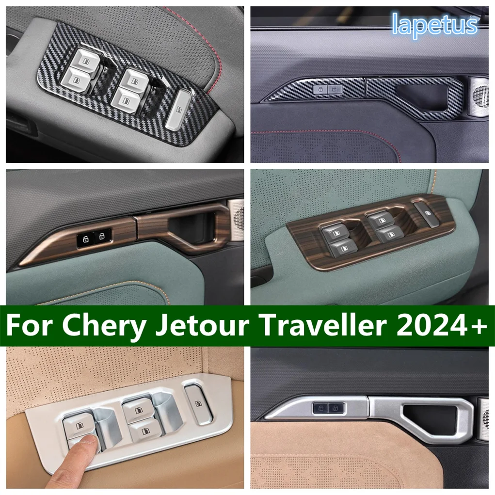 

Window Lift Control Switch Button Inner Door Handle Clasing Bowl Decoration Cover Trim Fit For Chery Jetour Traveller 2024 2025