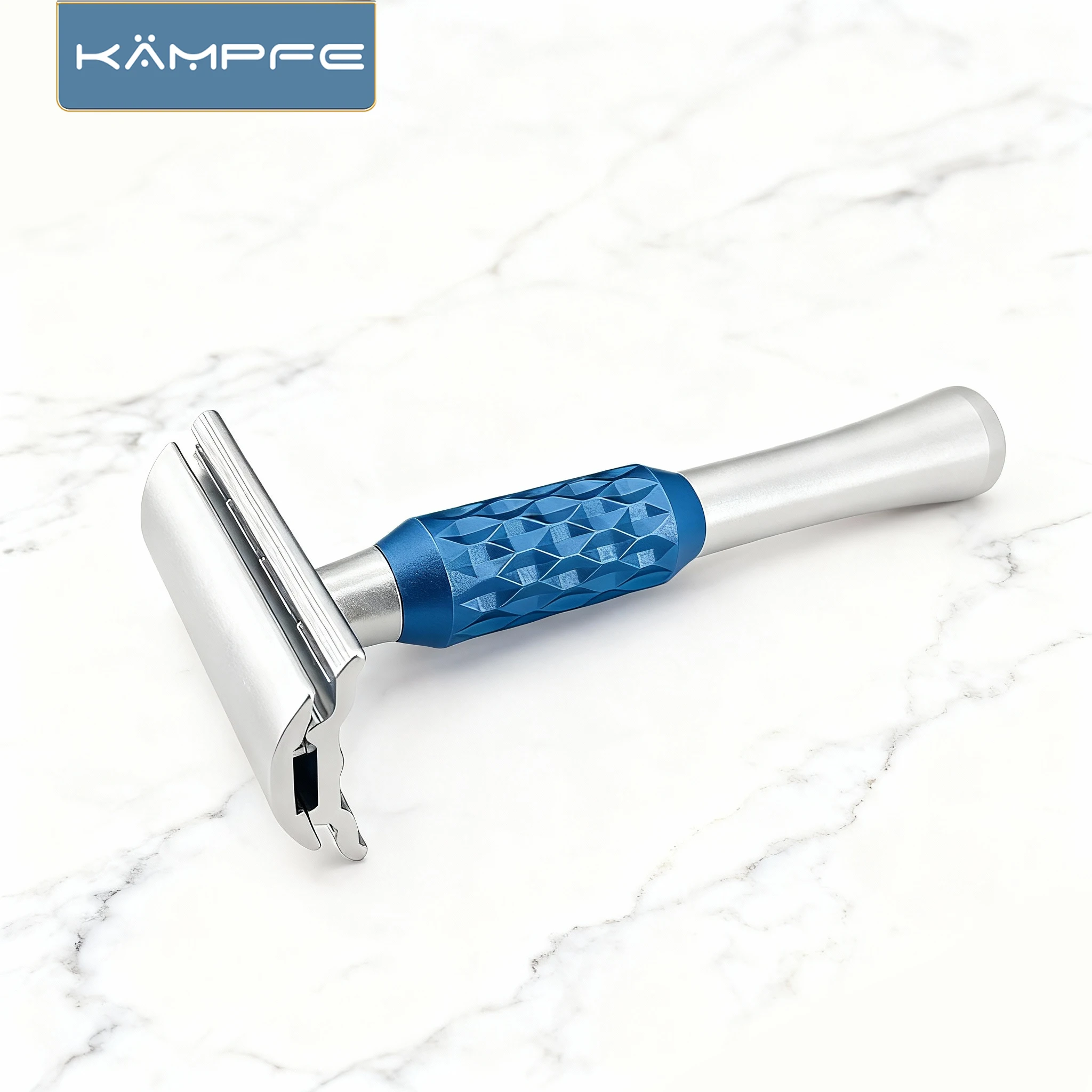 kampfe-cnc-agarre-de-afeitar-manual-de-aluminio-procesado-no-irritante-con-5-cuchillas-de-repuesto-herramienta-tradicional-de-peluqueria