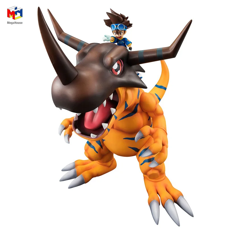 

In Stock Megahouse Gem Digimon Adventure Yagami Taichi Greymon Original Anime Figure Model Toy for Boy Action Figures Collection