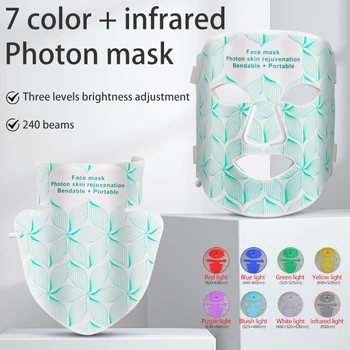 Flexible LED Therapy Mask: 7-Wavelength Medical Grade Photon System for Anti-Aging, Acne & Brightening 4 Flexible LED Therapy Mask: 7-Wavelength Medical Grade Photon System for Anti-Aging, Acne & Brightening 9