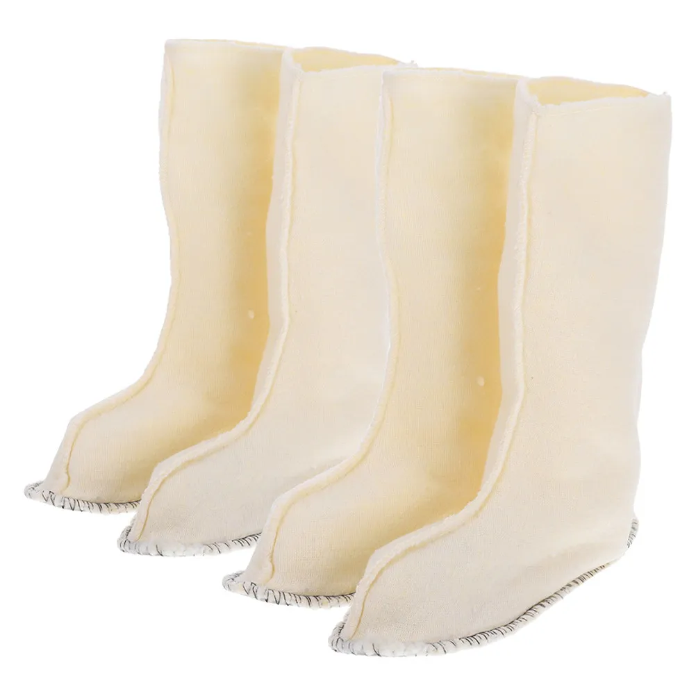 2Pairs Rain Boot Liners Thick Insulated Boot Liner Socks for Women Men Winter Outdoor Work Walking Boots Warm Detachable Liners view 2