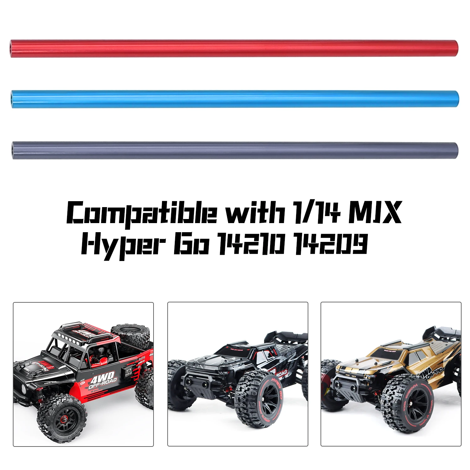 Center Support Rod Center Brace Bar Strengthening For 1/14 RC Car MJX Hyper Go 14209 14210 Spare Upgrade Parts 14310B