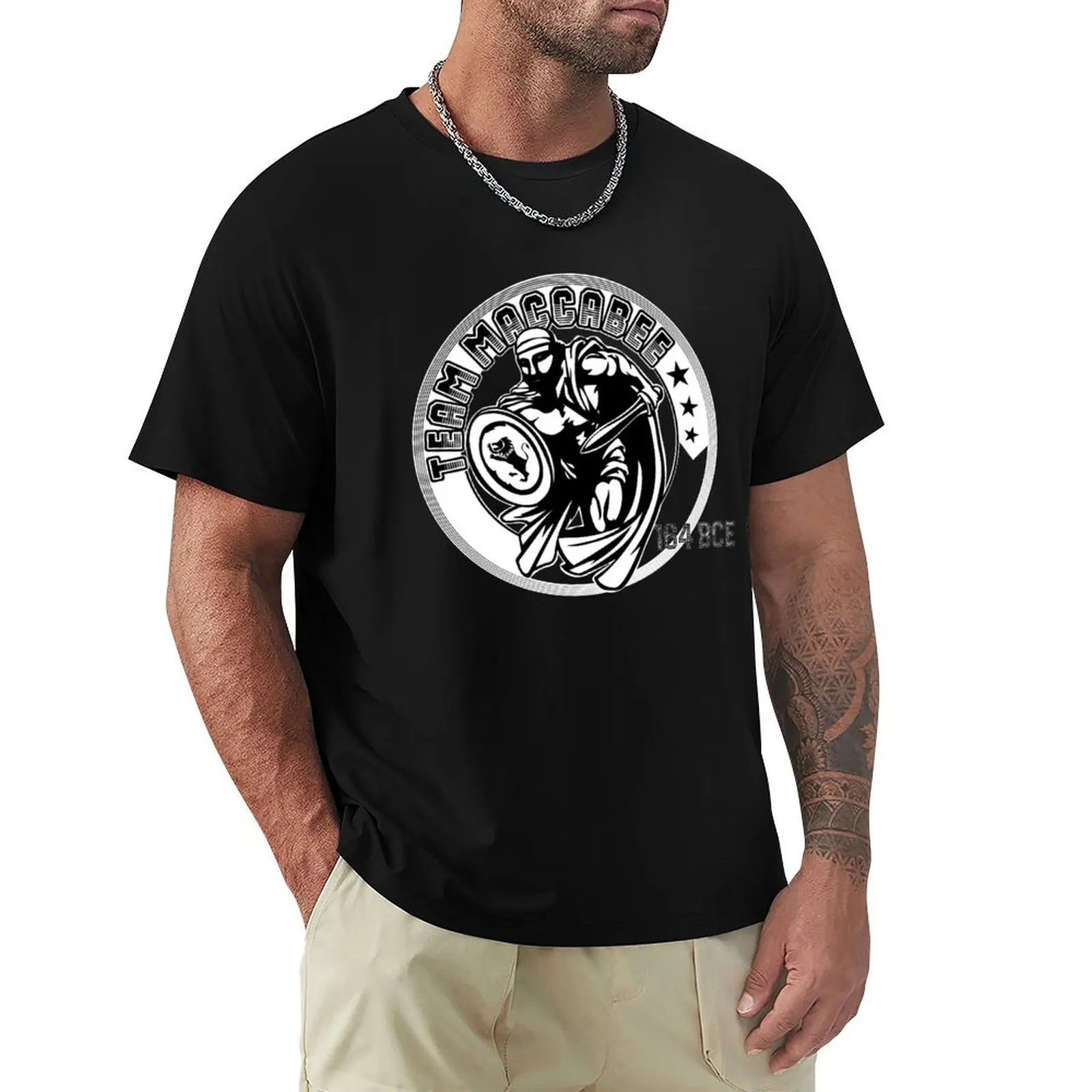 

Team Maccabee! for Hanukkah T-Shirt Short sleeve tee Funny t-shirt fitted t shirts for men