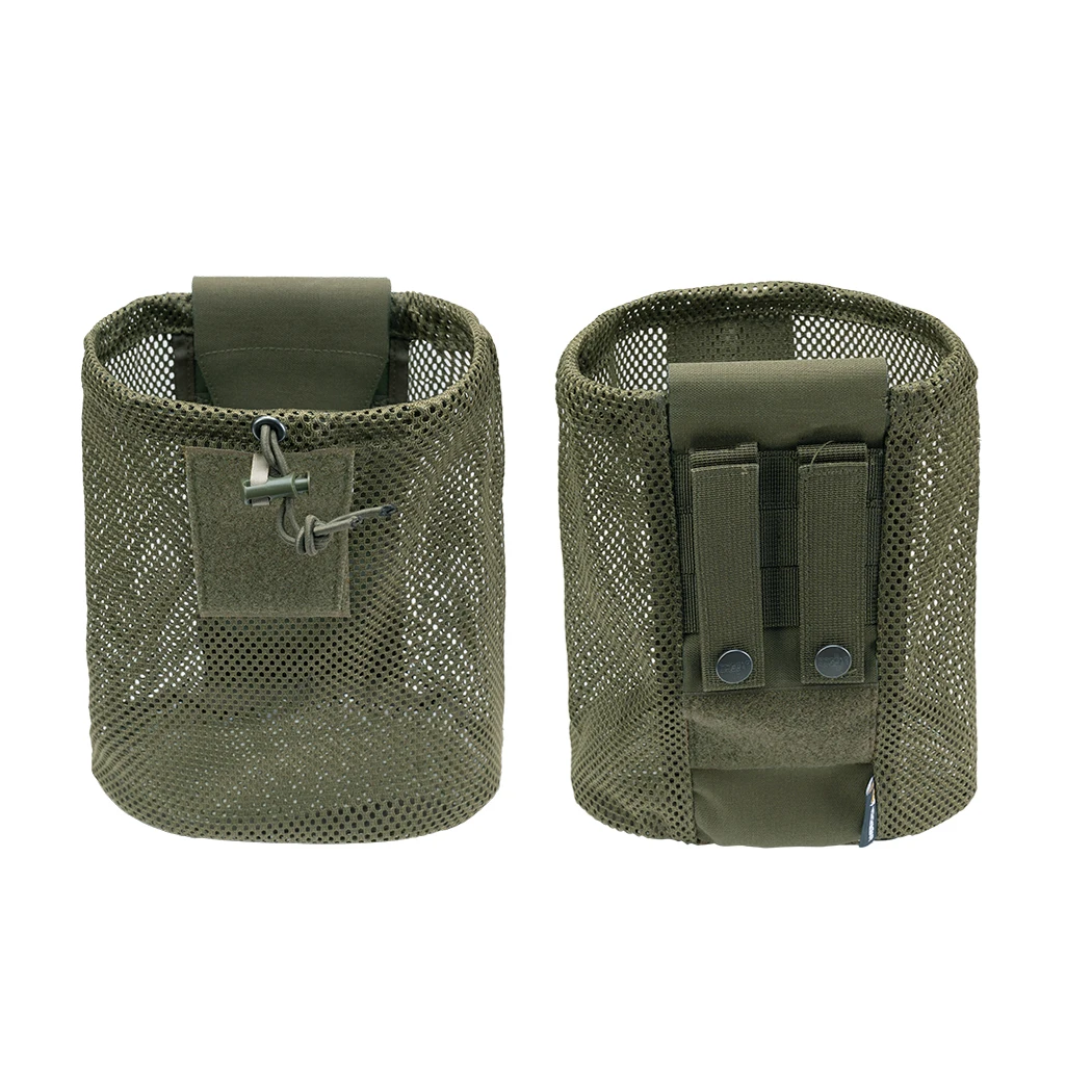 IDOGEAR Tactical MOLLE Mesh Dump Pouch Drop Pouch Foldable Mag Recycling Holder 3595