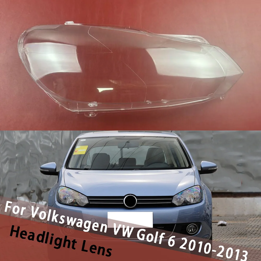 

For Volkswagen VW Golf 6 MK6 GT I 2010 2011 2012 2013 Headlight Shell Lampshade Headlamp Cover Lamp Shade Plexiglass Replace