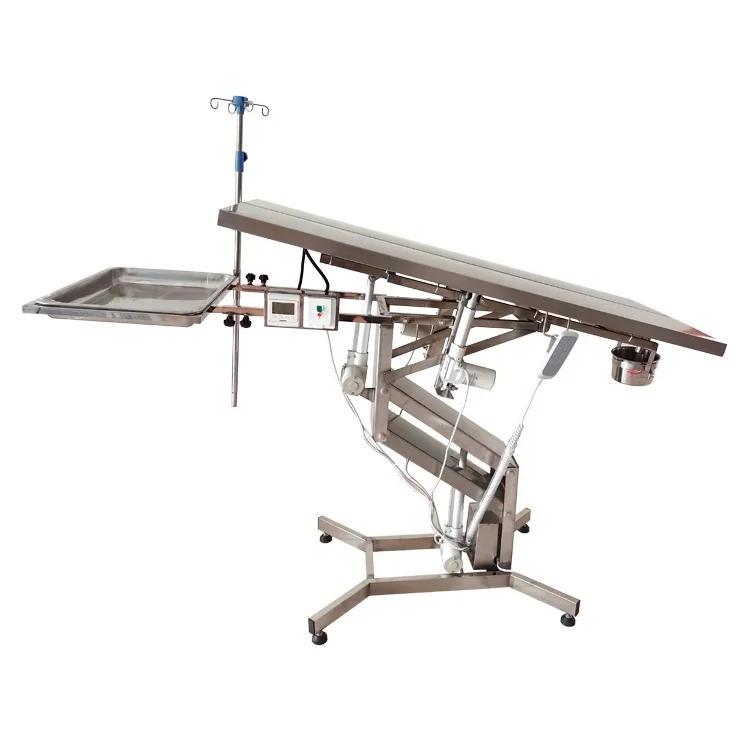 

Wholesale Price Stainless Steel V Shape Veterinary Table For Pet Hospital Electric Lifting Veterinary Surgery Table