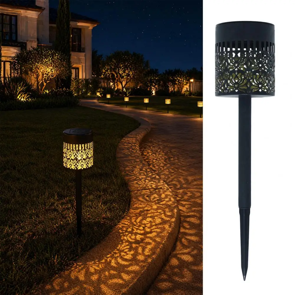 Solar Garden Lights Outdoor Solar Path Lights Solar Floral Garden Lights Waterproof Outdoor Pathway Decorative Butterfly Lawn