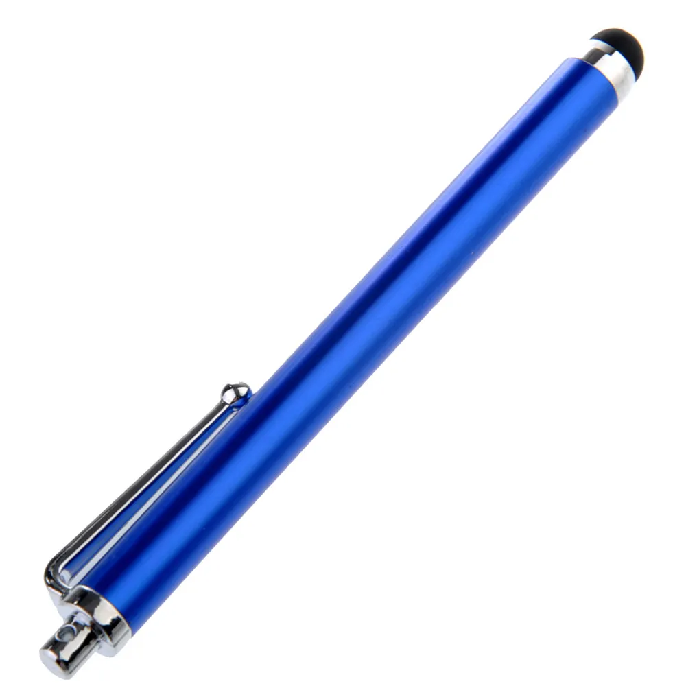 

Universal Capacitive Touch Stylus Pen Blue Aluminum Alloy Silicone Tip for Tablet Pc Screen Protection