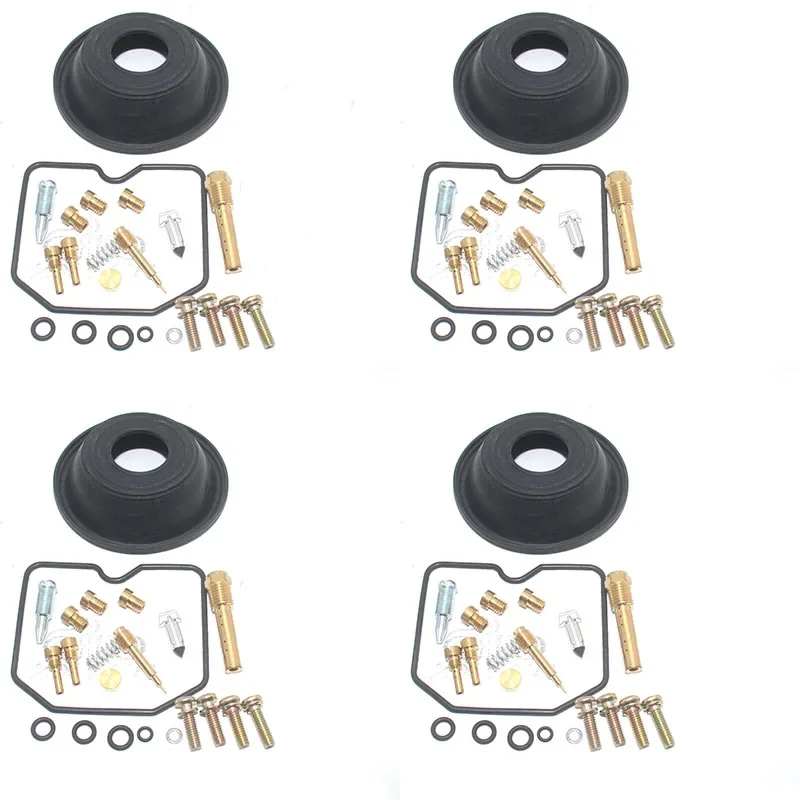 4SET For Kawasaki ZL600 Eliminator 1995-1997 ZL 600 Carburetor Repair Kit Seal Main Slow Jets Screws Plunger diaphragm