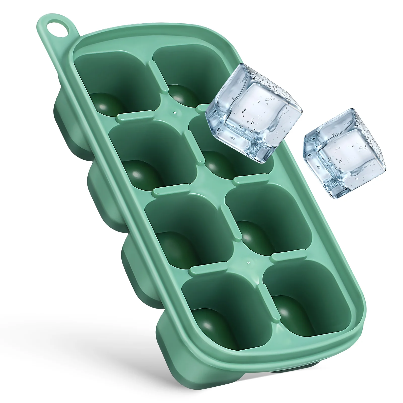 

Silicone Ice Tray Meal Prep Sauce Containers for with Lid Freezer Trays Maker Soup Molds