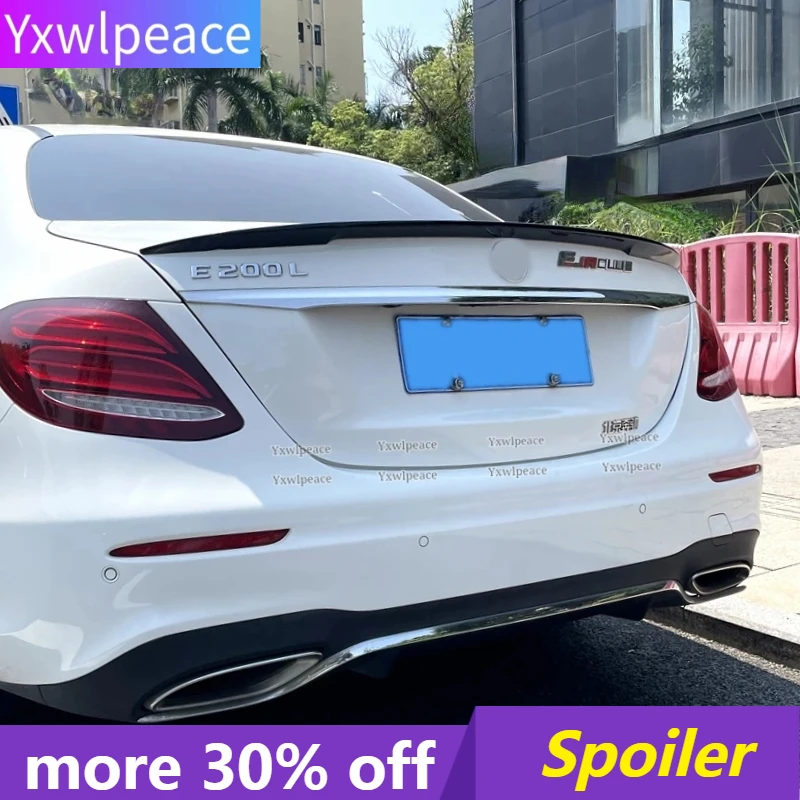 

For Mercedes Benz W213 Spoiler 2016-2021 E-class E200 E300 E320 E63 High Quality ABS Plastic Rear Trunk Lip Spoiler Car Styling