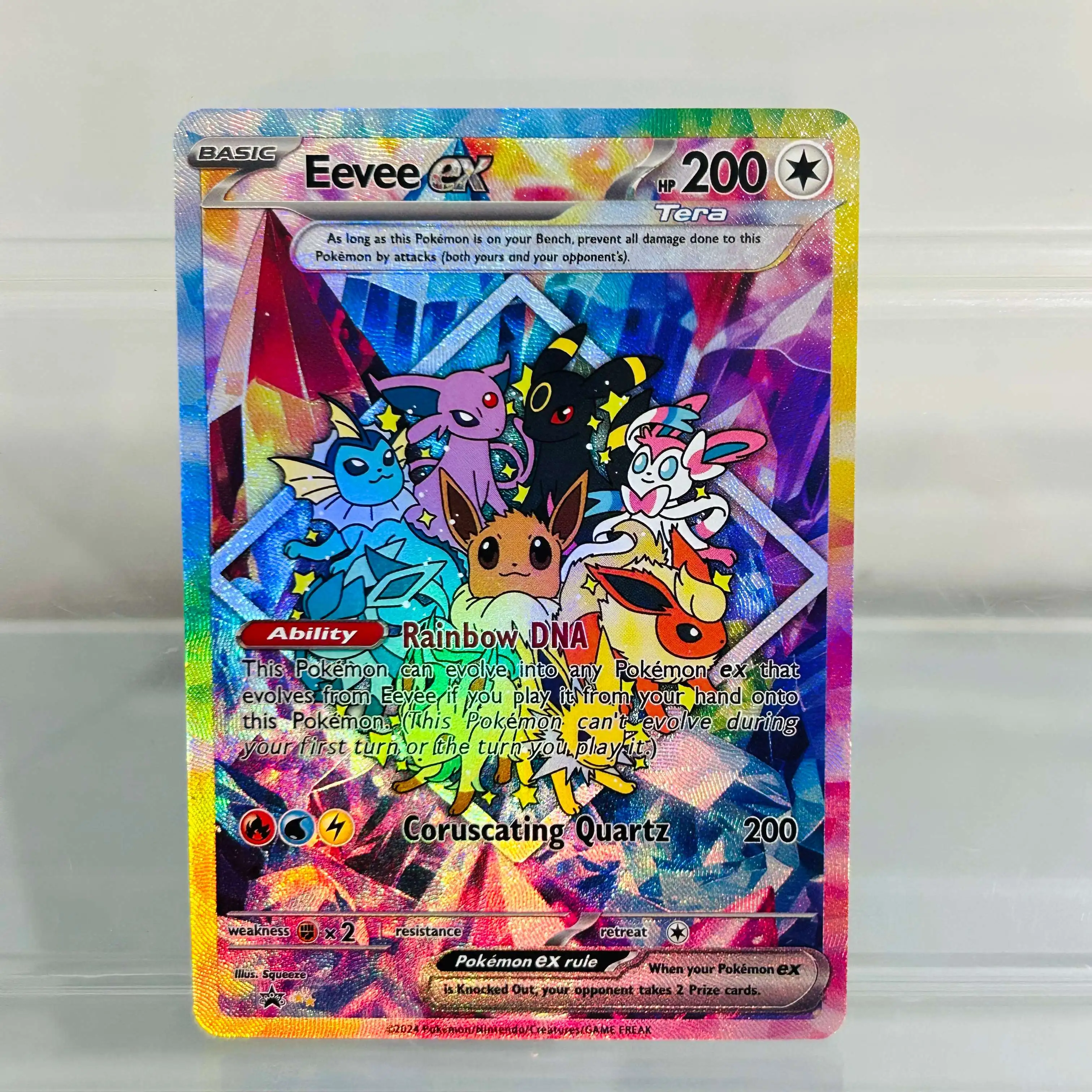 Eevee ex Englische Karte Holografische Folie DIY Premium Anime Sammelkarte – Detail 5