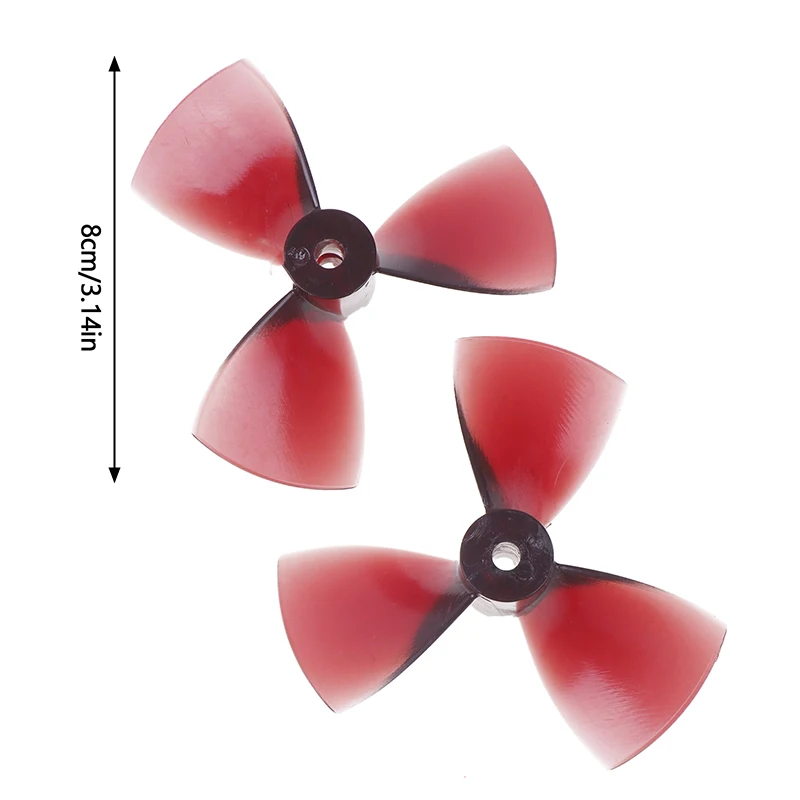 RC Boat 3 Blades Propeller PC CW CCW Diameter 80mm Prop For 5mm Shaft RC Boat Fishing Tug Boat Thruster ROV