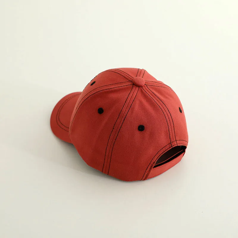 موضة الأطفال بطة اللسان قبعة التطريز رسالة الاطفال قبعة بيسبول الصلبة القطن الطفل ظلة قناع 2-6Year فتاة بوي قبعة رياضية