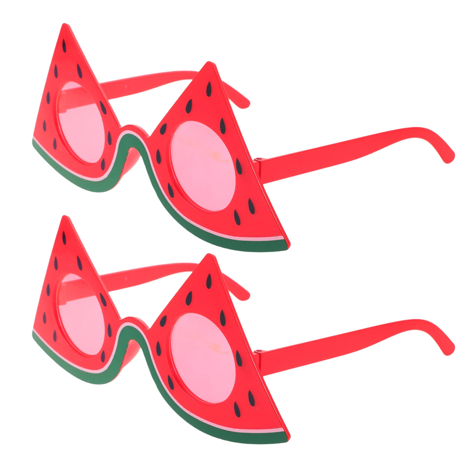 

2Pcs Hawaiian Watermelon Sunglasses Fun Novelty Glasses for Beach Party Tropical Fruit Theme Accessories Summer Favors Luau