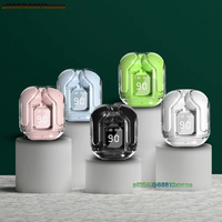 Original  Wireless Bluetooth Earphone Transparent HIFI Headphones LED Power Digital Display Stereo Sound Earphones for Phone