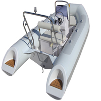 Customized High Quality 1.2mm PVC Inflatable Rib 330 Sport Yacht/Boat Racing Rivers Entertainment Fiberglass Hull