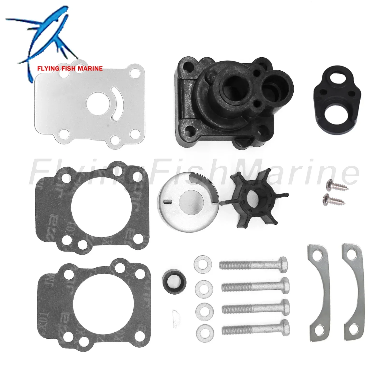 

Outboard Engine 682-W0078-00 682-W0078-01 682-W0078-A1 18-3148 18-3411 Water Pump Repair Kit with Housing for Yamaha 9.9HP 15HP