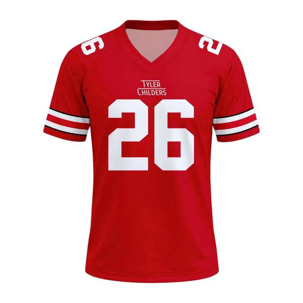 Tyler Childers 26 Football Tee V-neck Loose Summer Women Men Clothing Short Sleeve Casual Fashion Soccer Jersey Print Merch Tops