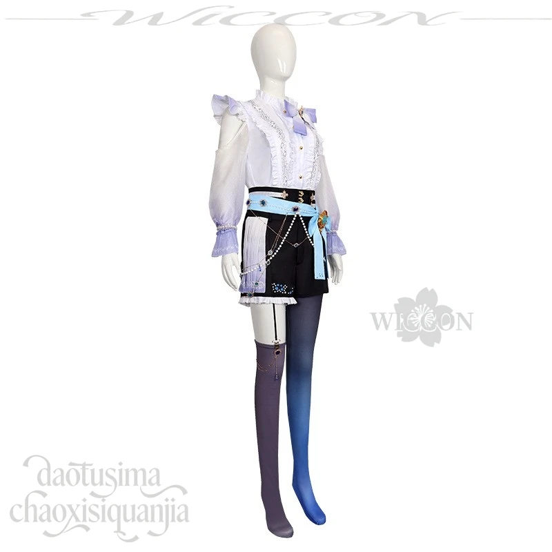 Idol Style Tamade Chiyu Cosplay Set BanG Dream RAISE A SUILEN Long Shirt Short Pants Wig for Cosplay Events