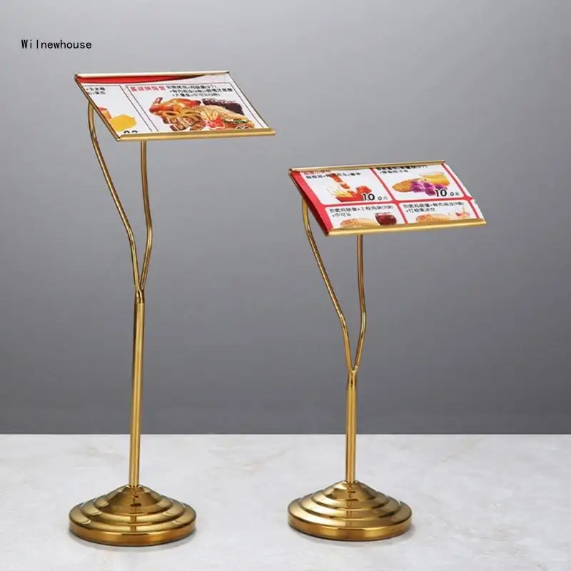 

Functional Gold Table Card Holders Menu Display Places Card Stand for Buffets Signs and Event Seating Arrangements Dropship