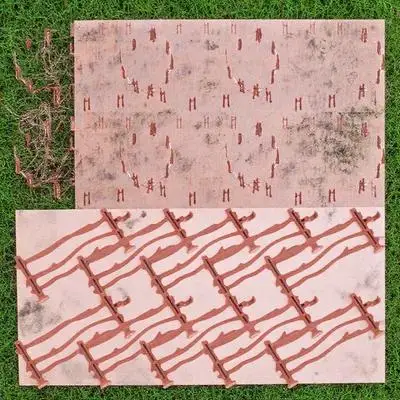 

100pcs Premium Farm Accessories Decorative Panels Garden Sand Plate Diy Scene Ornament Fencing Enclosure Building Game Children