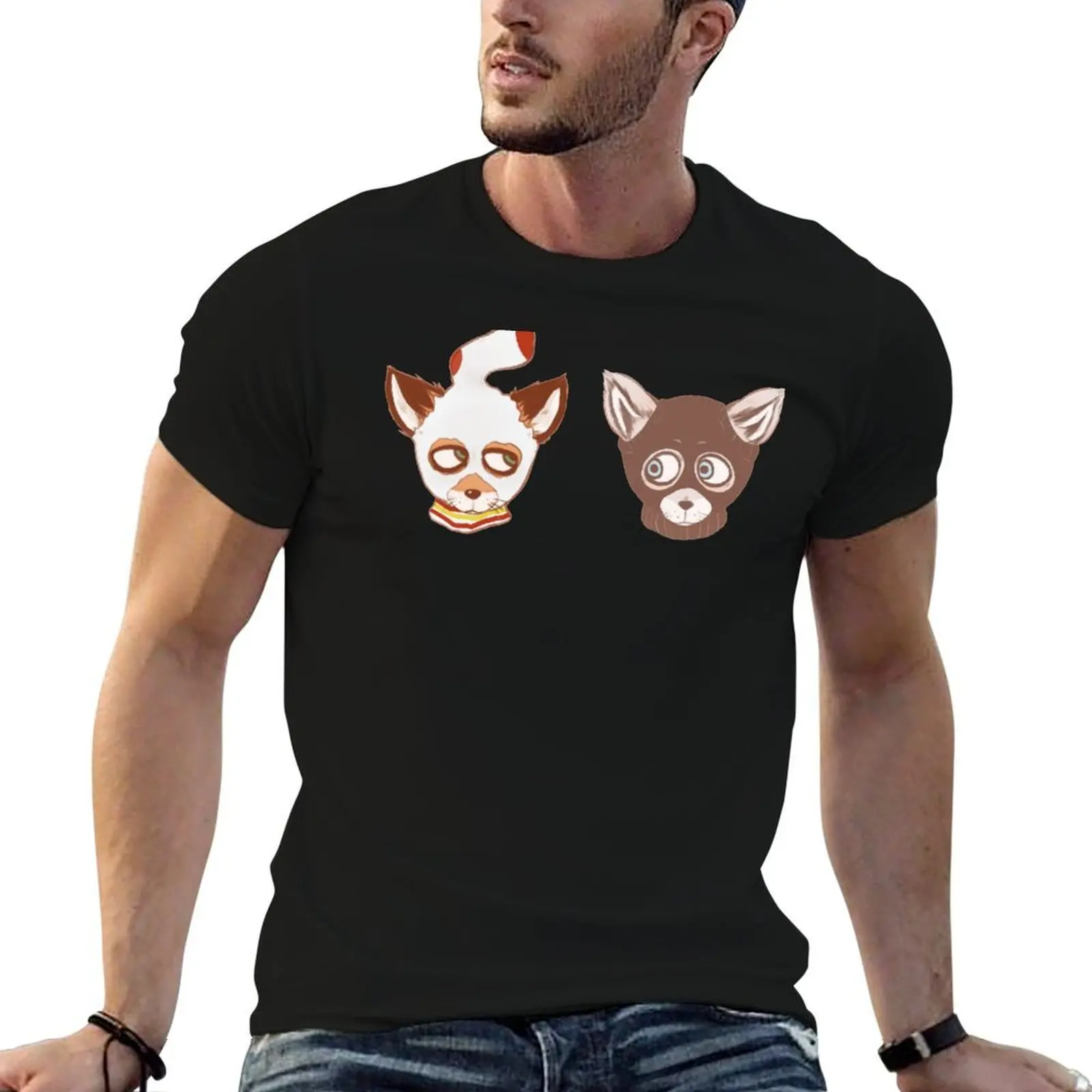 

Ash and Kristofferson (Mask) T-Shirt t shirt man designer cotton t shirts high quality men t shirt cotton 100% T-Shirt