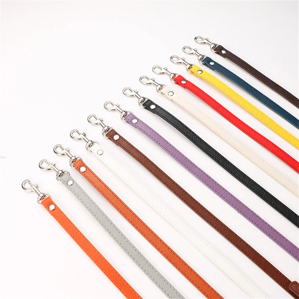 1 Pcs Simple 120cm Leather Bag Strap Solid Color Wild Thin Shoulder Strap DIY Crossbody Adjustable Bag Accessories For Women