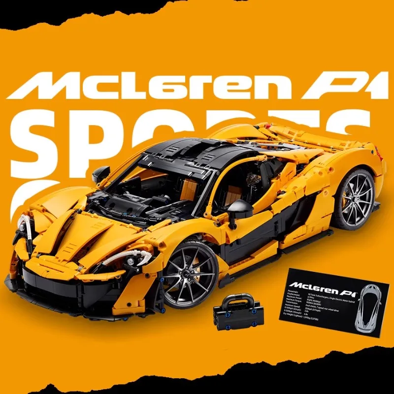 Nieuw product McLaren P1moc baksteen model volwassen supercar kinderen 3893 stks bouwstenen 42172 speelgoed jongen vakantie cadeau