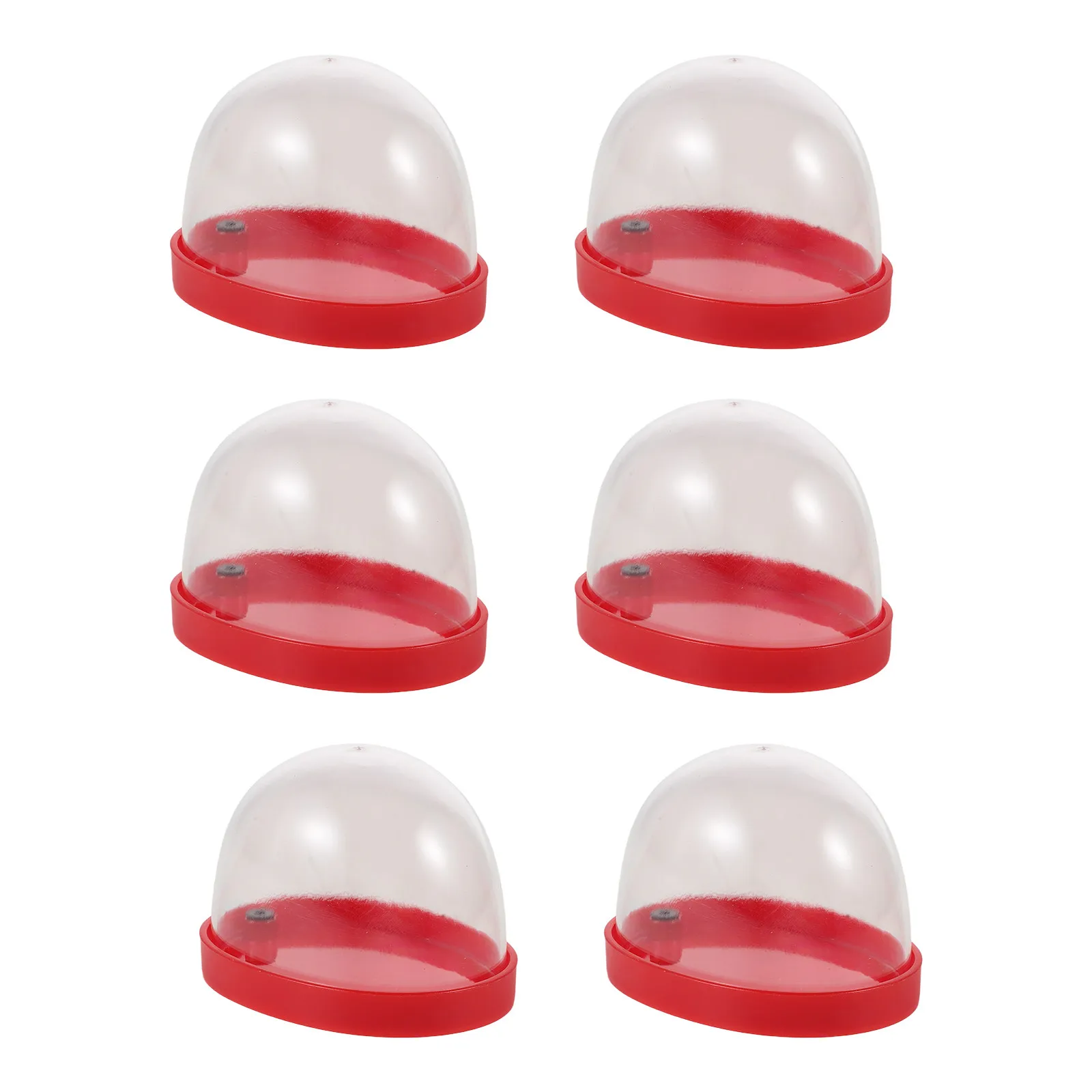 

6Pcs Clear Dome Decor Mini Plastic Cloche 3.11x2.36x2.28 in Dustproof Display Dome for DIY Projects Small Landscapes Home Decor