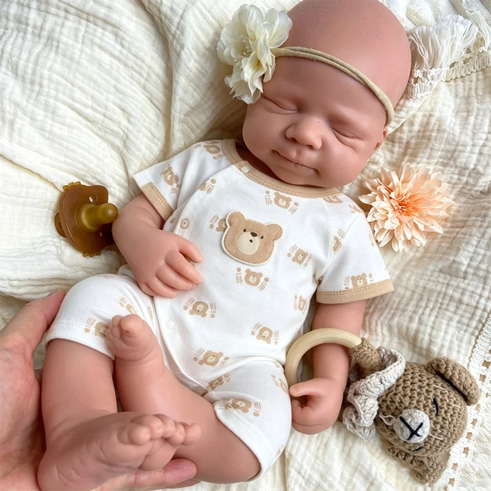 20inch Unpainted DIY Full Silicone Reborn Doll Real Touch Handmade Realistic Appearance Companion Doll for Collector view 7