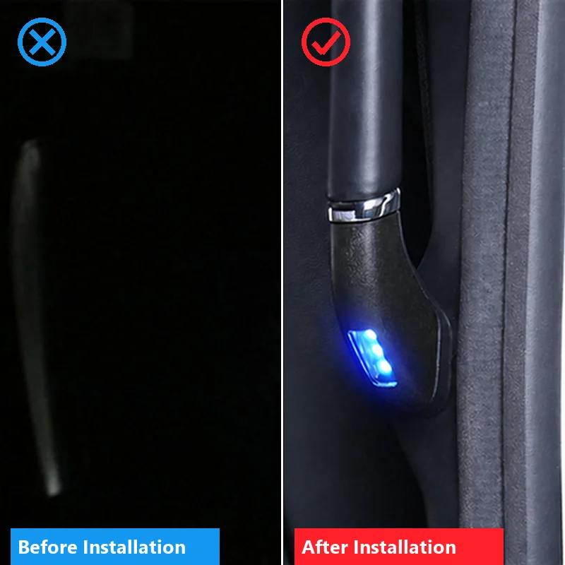 Car Sliding Door Handle Light for Toyota Alphard Vellfire 30 Series LED Welcome Courtesy Lamp Interior Lighting Accessory Kit