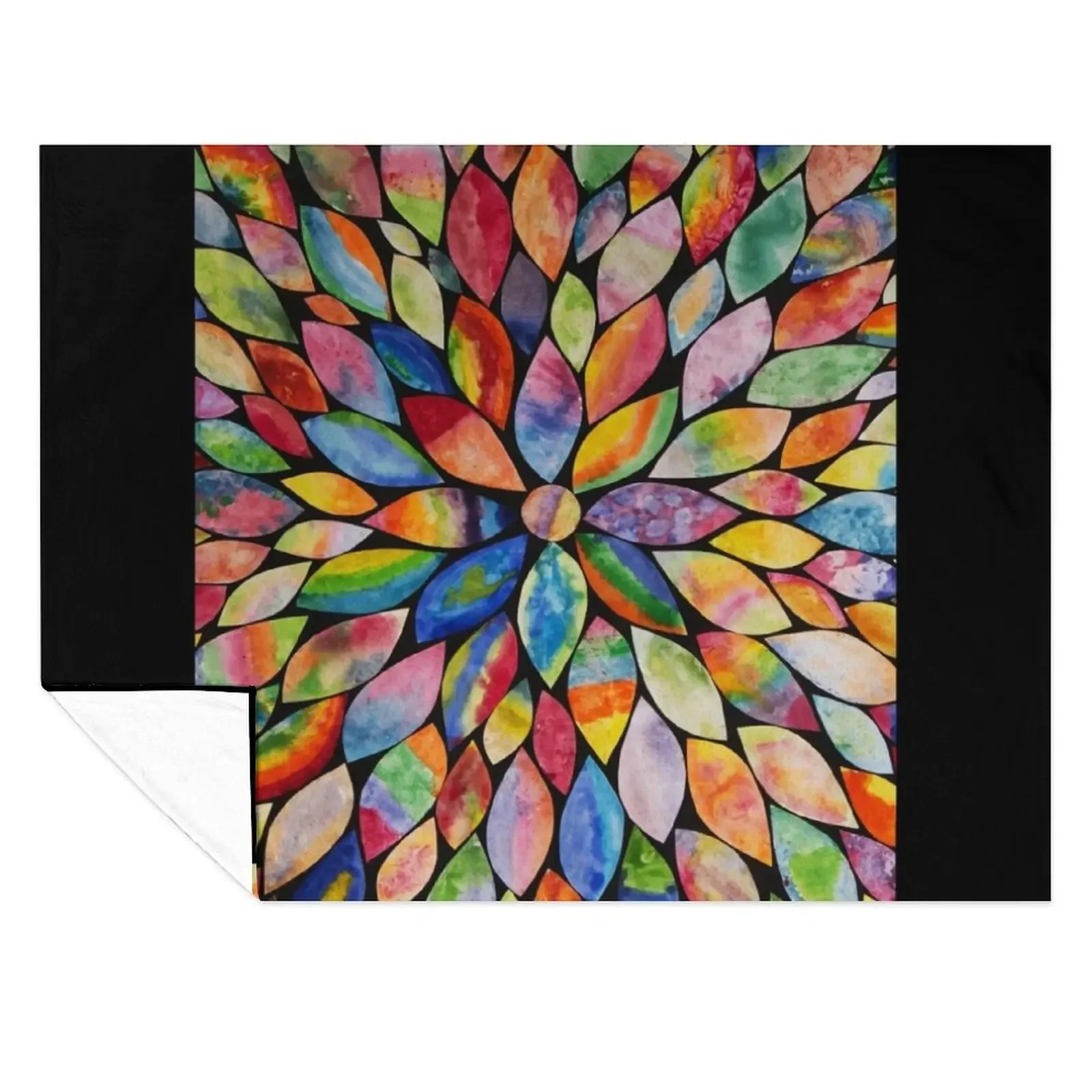 

HHPS Art Show, Class 2C, Watercolour: Blooming Flower Throw Blanket blankets and throws Cute Plaid Thins Large Blankets