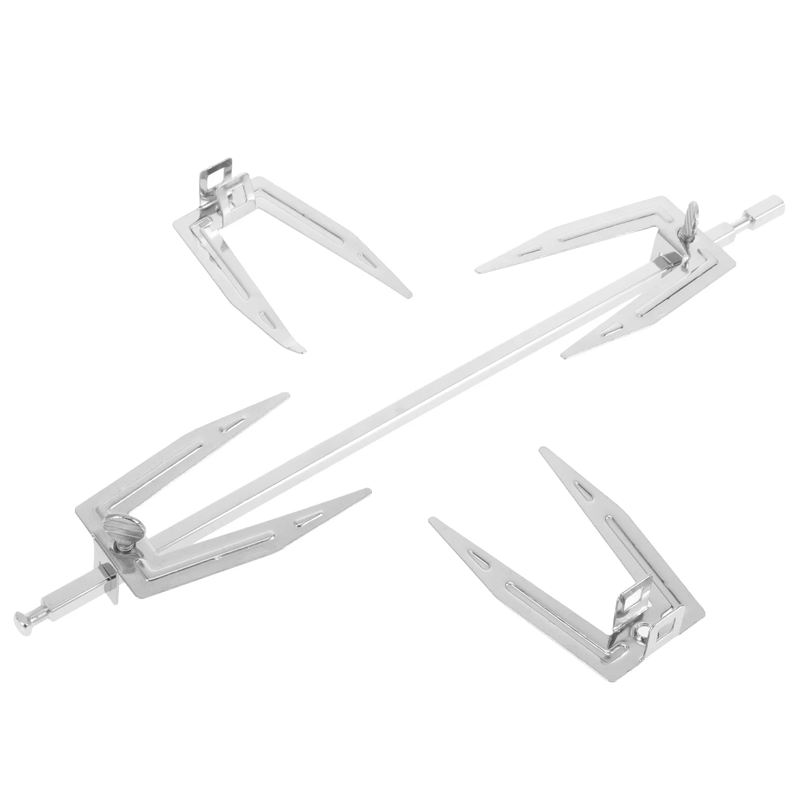 

1Set Chicken Roast Fork Stainless Steel Heat Resistant Grill Chicken Tools Oven Rotating Rotisserie Spit Rods Bbq