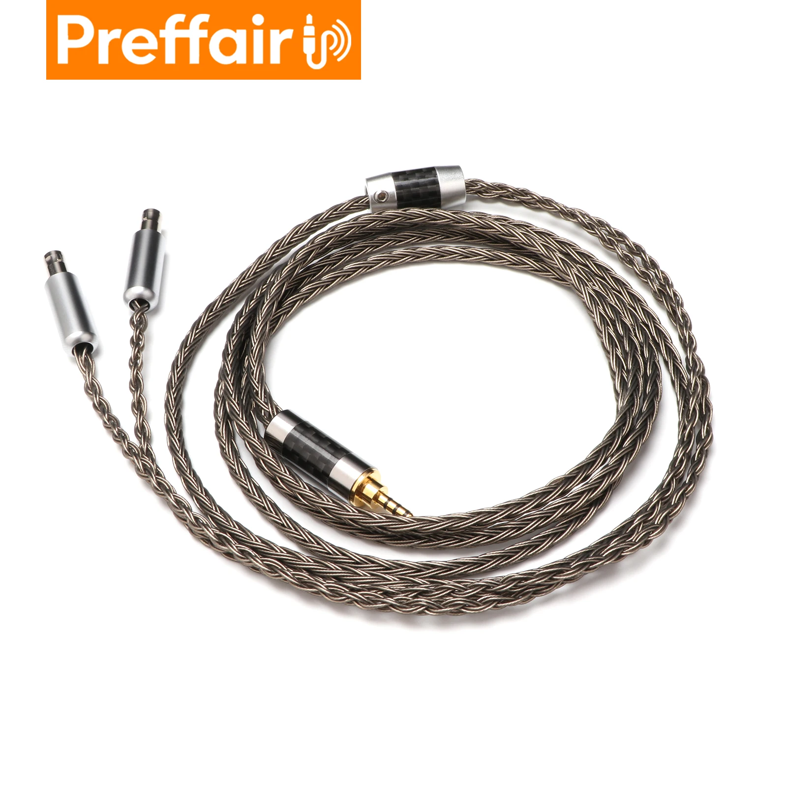 Preffair 16 Core OCC Male Plug Jack to Headphone Earphone Cable Compatible with HD800 HD800S - 2.5mm 3.5mm 4.4mm 6.35mm