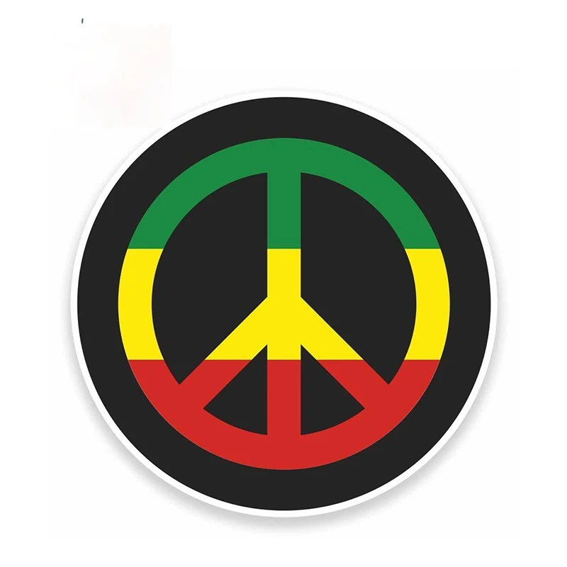 Y440# Exterior Accessories Peace Symbol Sticker Car Hippy Laptop Flower Graffiti Helmet Bumper Laptop Decal