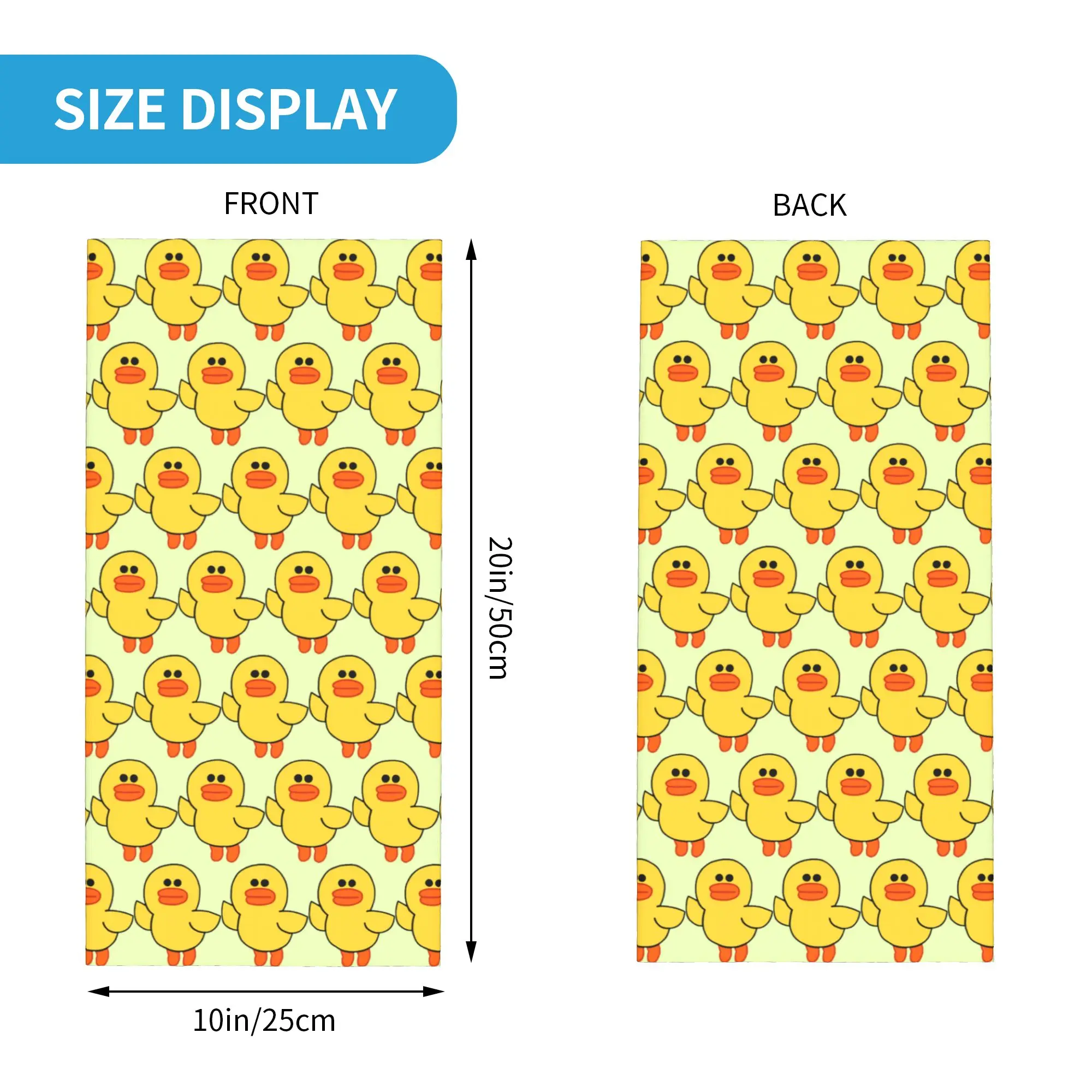 Sally Yellow Chick Line Friends Bandana Neck Cover Printed Mask Scarf Multifunction Cycling Scarf Running Unisex All Season