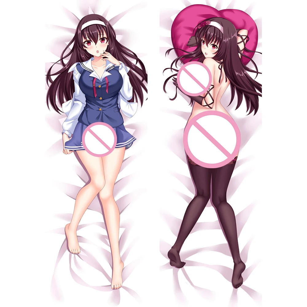 

Saenai Kanojo No Sodatekata Blessing Flowers Dakimakura 2 Side Print Pillowcase Custom Anime Body Pillow Cover Soft Pillow Case