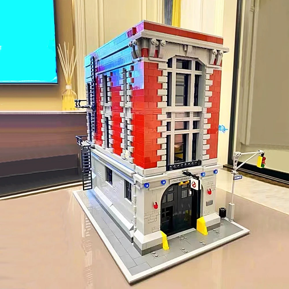 

Creative Street View Building Blocks Toys DIY Construction Toys Fire Station Building Design Bricks 4634pcs