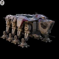 6000PCS 65CM Long MOC Republic Dropship With AT-OT Walker Figure Scale Building Blocks Bricks Transport Ship Model Toys Gifts